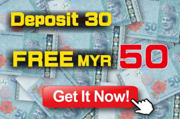 Online casino bonus deposir 30 free MYR 50