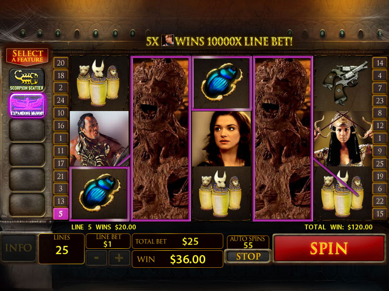 Play the mummy slot