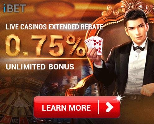 iBET Live Casinos Rebate 0.75% Bonus - SKY3888