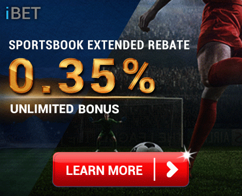 iBET Sport Books Rebate 0.35% Bonus - SKY3888